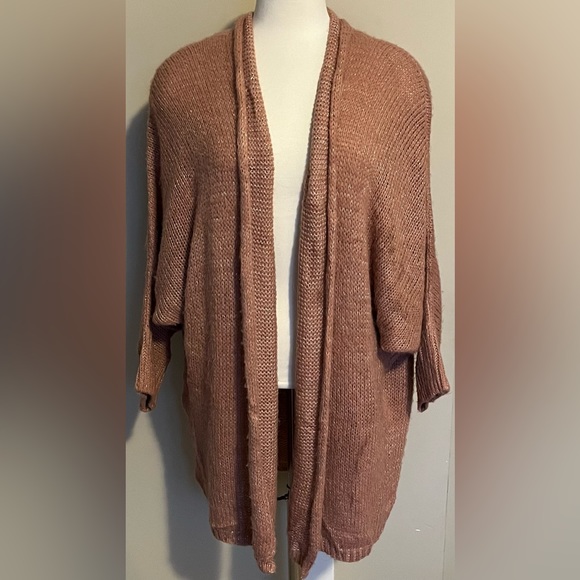 Elsamanda Sweaters - Elsamanda Dusty Rose Oversized Wrap Cardigan Women’s Size Medium
